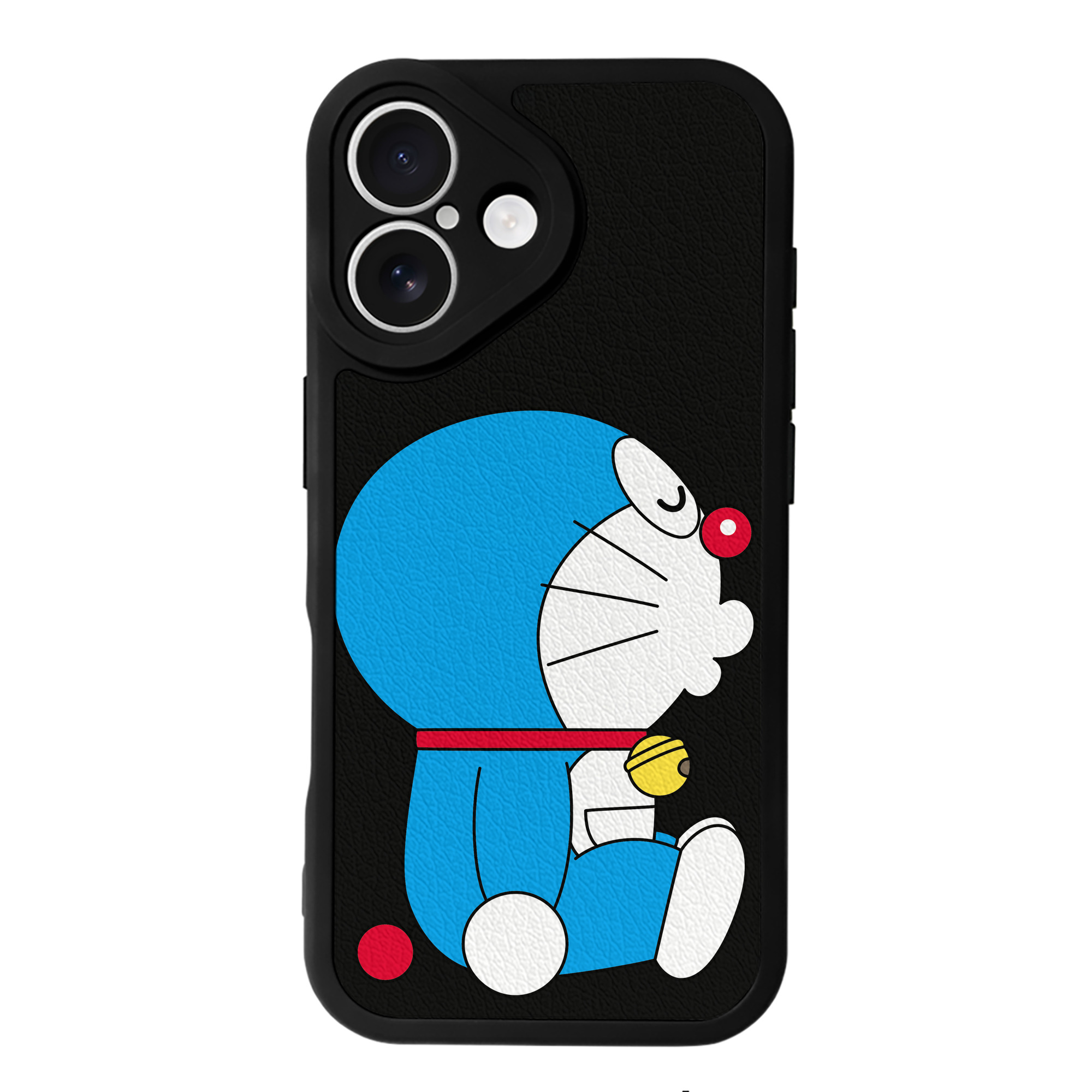 （画像用） ドラえもん Doraemon 【iPhone 16シリーズ対応】シリコンスマホケース（レザー調） 材質：シリコン
